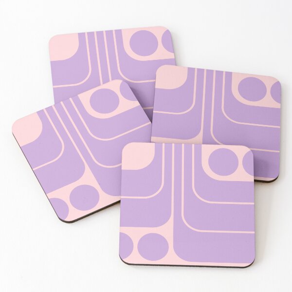 Item preview, Retro Geometric Design 695 Lavender and Pink designed and sold by tonymagnerart.