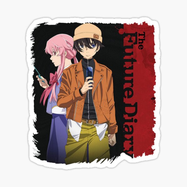 Mirai Nikki characters Sticker by ArtAndDesignA