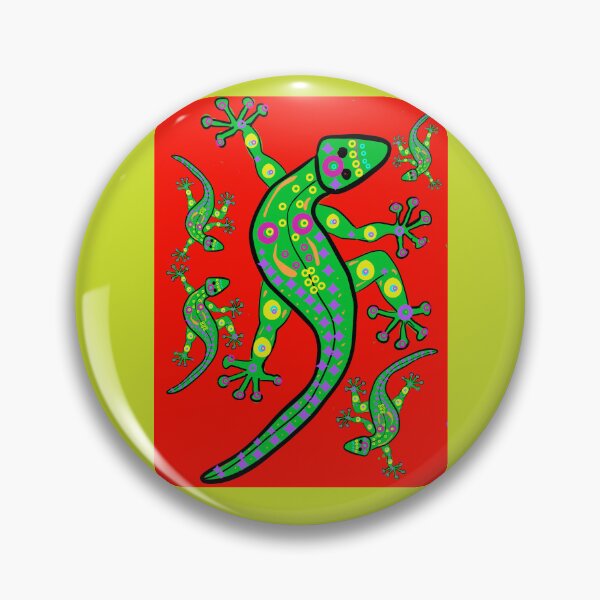 Item preview, Lizards Family Red designed and sold by MatchTheDrapes.