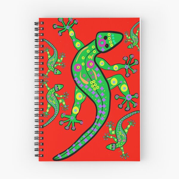Item preview, Lizards Family Red designed and sold by MatchTheDrapes.