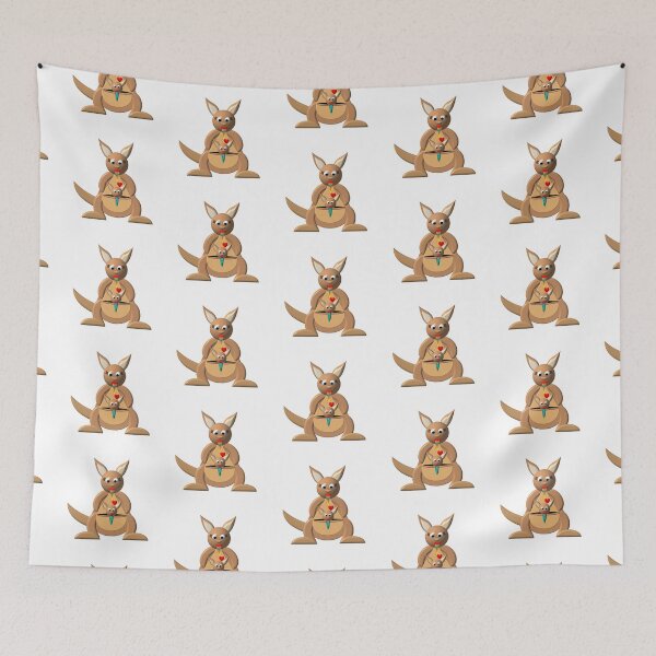 Item preview, Cute Kangaroos with Kazoos designed and sold by Artist4God.