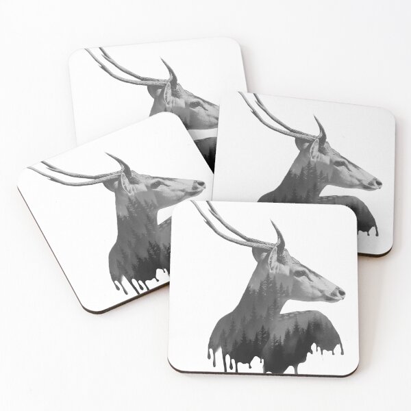Item preview, abstract deer unique design designed and sold by ApurwaArtShop.