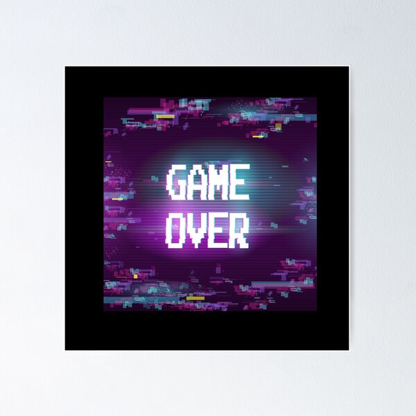 Item preview, Game Over Gaming Glitch designed and sold by WilliamsGFX.