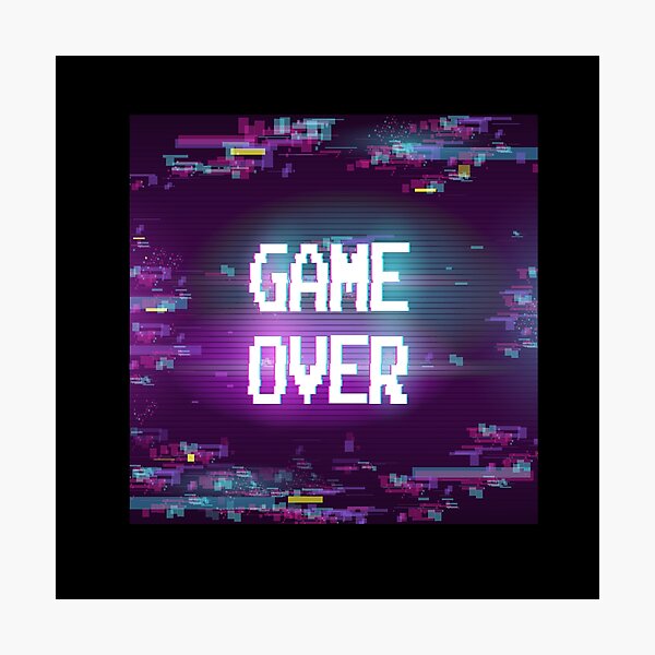 Item preview, Game Over Gaming Glitch designed and sold by WilliamsGFX.