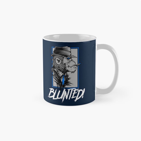 Item preview, Blunted-  Stoned Ape smoking a blunt-  420 Stoner Design  Blue Accents designed and sold by YomeHayin.