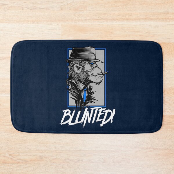 Item preview, Blunted-  Stoned Ape smoking a blunt-  420 Stoner Design  Blue Accents designed and sold by YomeHayin.