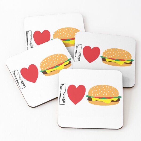 Item preview, I Heart Burgers, I Love Burgers designed and sold by mamahellfire31.
