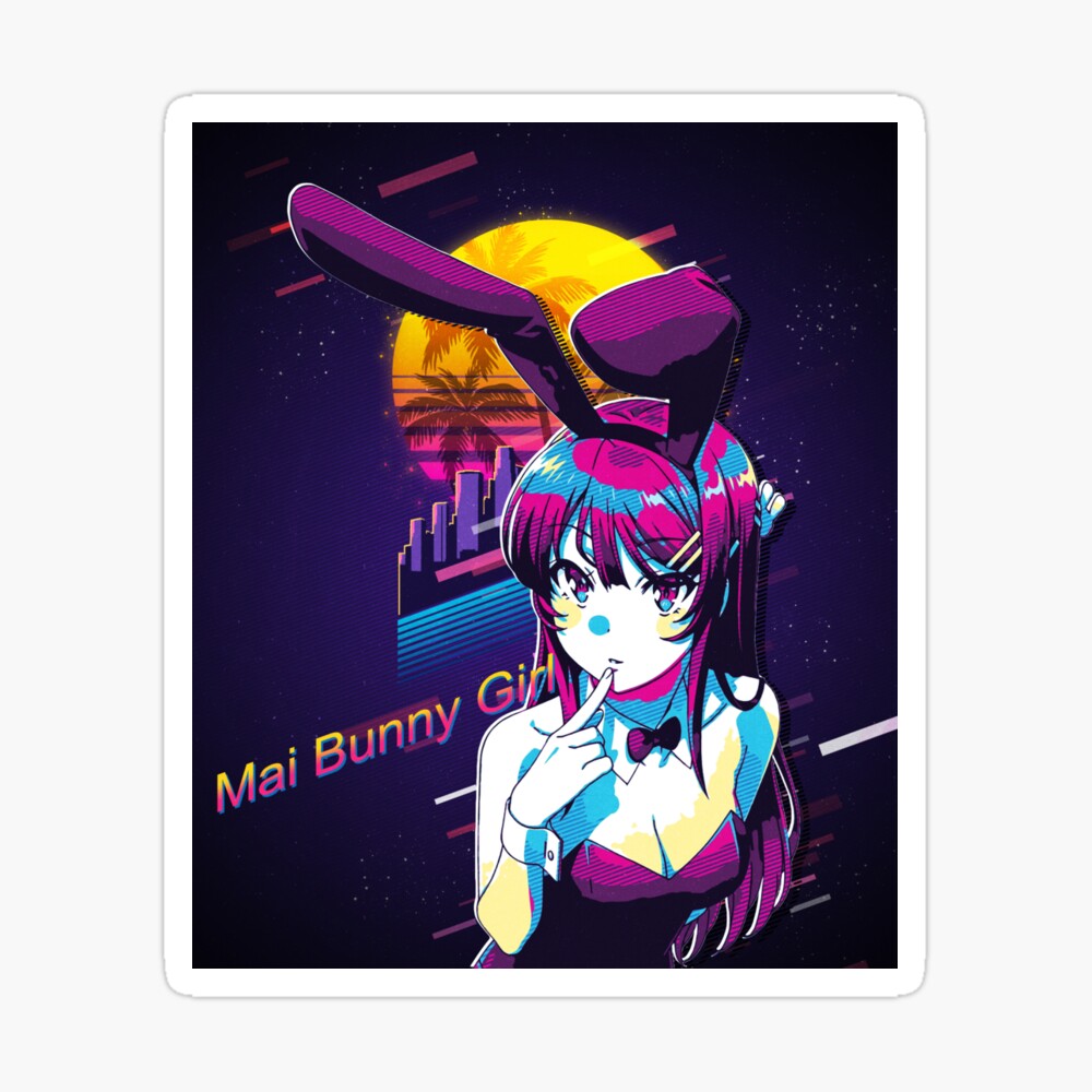 Mai Sakurajima - Bunny Girl Senpai - Classic s80 Retro Poster