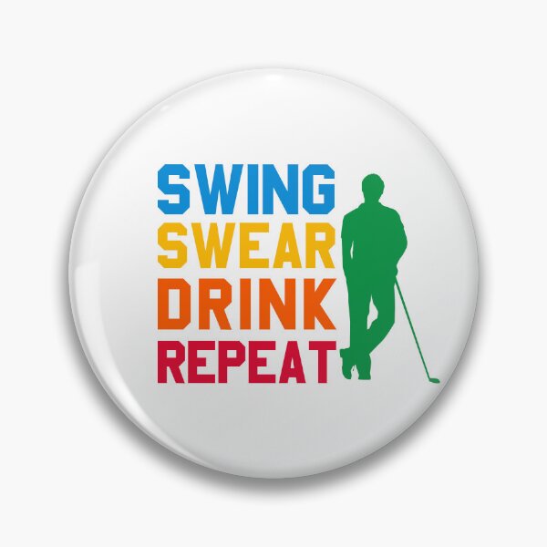 Item preview, Funny Golf Swing Swear Drink Repeat designed and sold by ForUrTasteOnly.