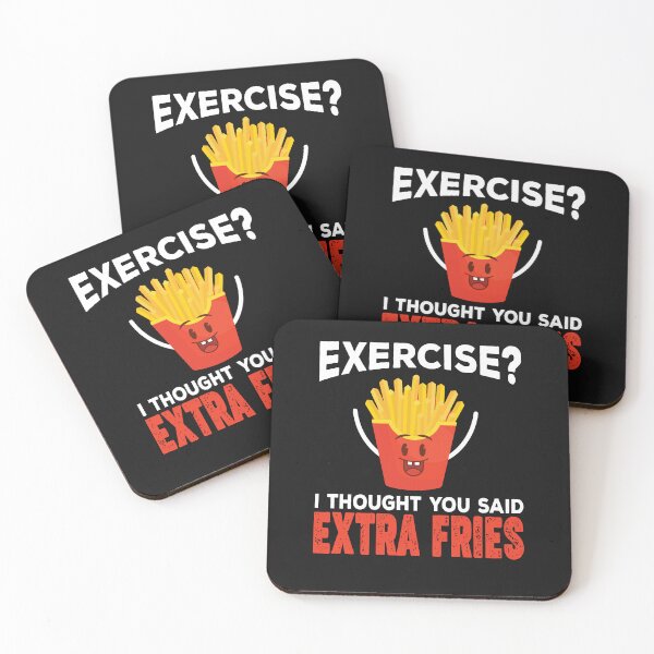 Item preview, Exercise I Thought You Said Extra Fries Funny French Fry Exercise designed and sold by lou731.