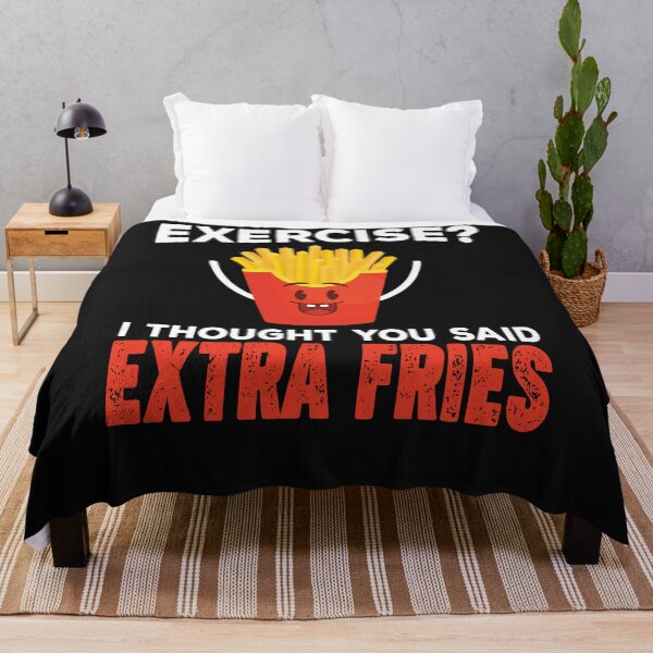 Item preview, Exercise I Thought You Said Extra Fries Funny French Fry Exercise designed and sold by lou731.