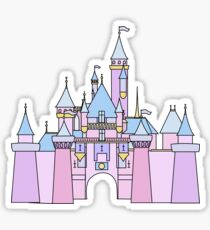 Pastell Prinzessin Schloss Sticker