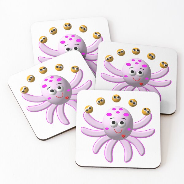 Item preview, Cute Octopus Juggling Oranges designed and sold by Artist4God.