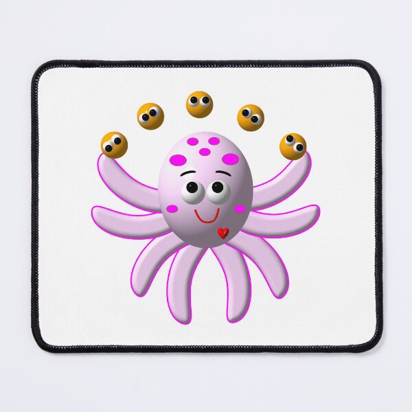 Item preview, Cute Octopus Juggling Oranges designed and sold by Artist4God.