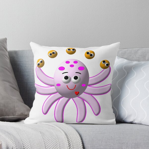 Item preview, Cute Octopus Juggling Oranges designed and sold by Artist4God.