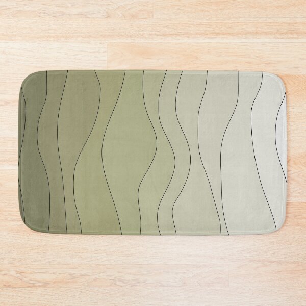 Artikelvorschau, Abstract Wavy Line Art Green Gradient 04 entworfen und verkauft von PAPER MOON art & design.