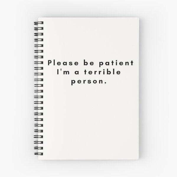 Item preview, FUNNY Please be patient I'm a terrible person designed and sold by Bap-tiste.