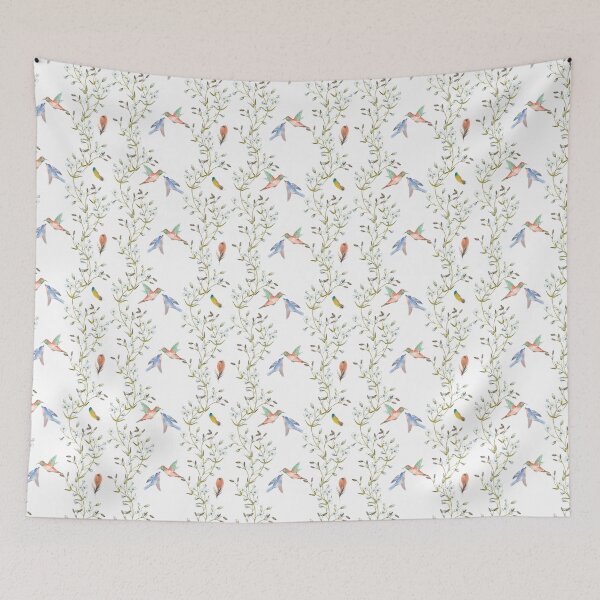Artikelvorschau, Spring Birds Flower Pattern - Garden Design entworfen und verkauft von CreativNode.