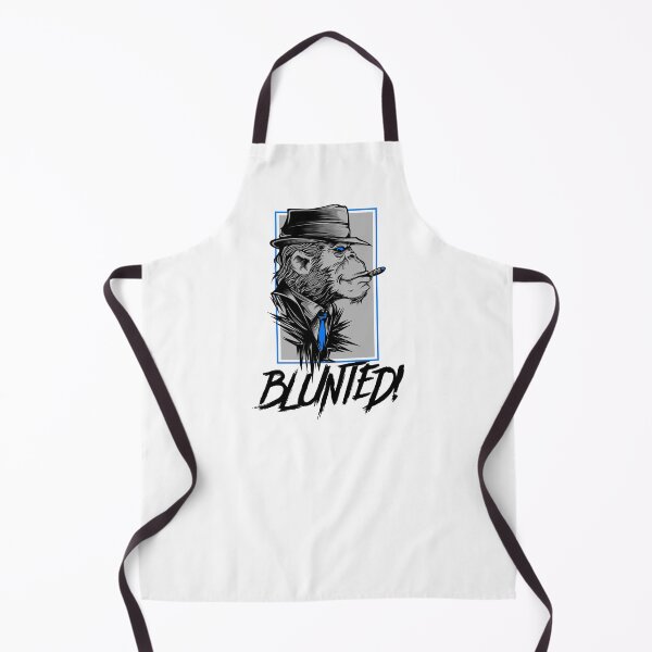 Item preview, Blunted-  Stoned Ape smoking a blunt-  420 Stoner Design  Blue Accents designed and sold by YomeHayin.