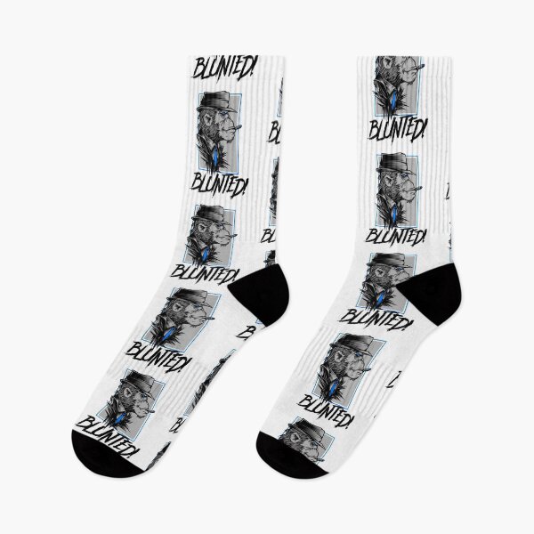 Item preview, Blunted-  Stoned Ape smoking a blunt-  420 Stoner Design  Blue Accents designed and sold by YomeHayin.