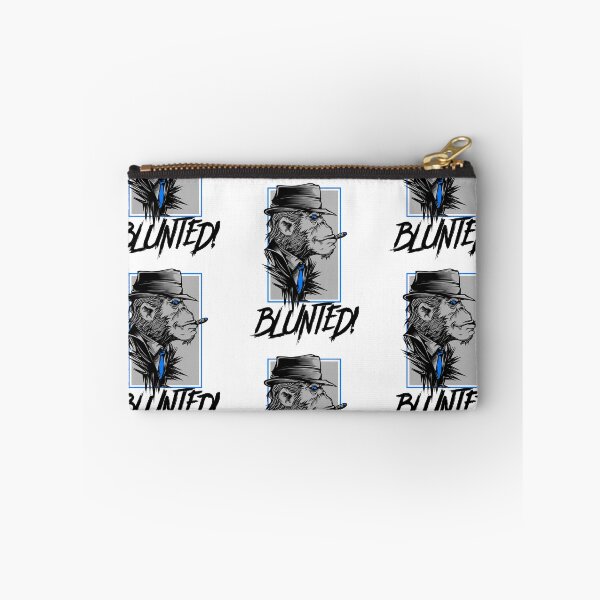 Item preview, Blunted-  Stoned Ape smoking a blunt-  420 Stoner Design  Blue Accents designed and sold by YomeHayin.