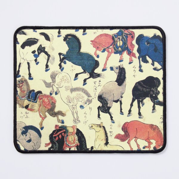 Item preview, ASIAN HORSES Japanese Study designed and sold by BulganLumini.