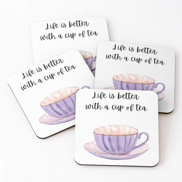 Item preview, Life is Better with a Cup of Tea designed and sold by Finding Flowers.