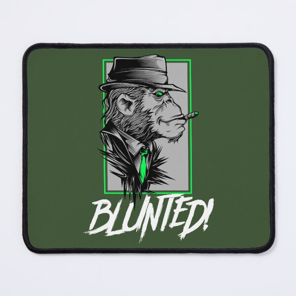 Item preview, Blunted-  Stoned Ape smoking a blunt-  420 Stoner Design  Green Accents designed and sold by YomeHayin.