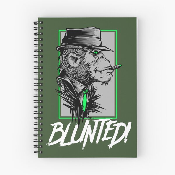 Item preview, Blunted-  Stoned Ape smoking a blunt-  420 Stoner Design  Green Accents designed and sold by YomeHayin.