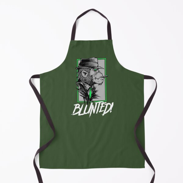 Item preview, Blunted-  Stoned Ape smoking a blunt-  420 Stoner Design  Green Accents designed and sold by YomeHayin.