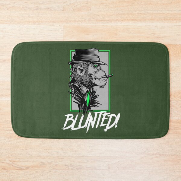 Item preview, Blunted-  Stoned Ape smoking a blunt-  420 Stoner Design  Green Accents designed and sold by YomeHayin.