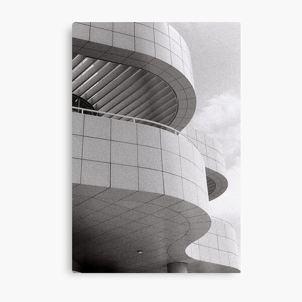 Curves at the Getty Metal Print