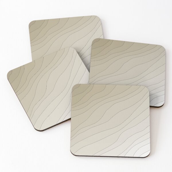 Item preview, Abstract Wavy Line Art Neutral Beige Gradient 02 designed and sold by PAPER MOON art & design.