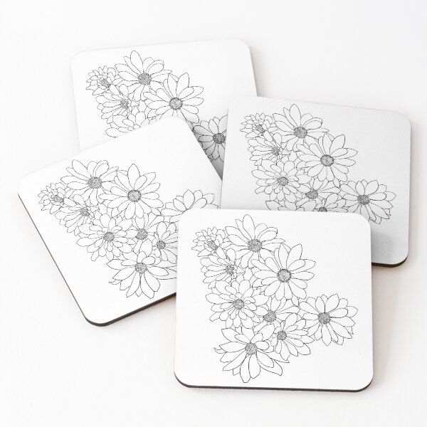 Item preview, Daisy Line Art designed and sold by Finding Flowers.