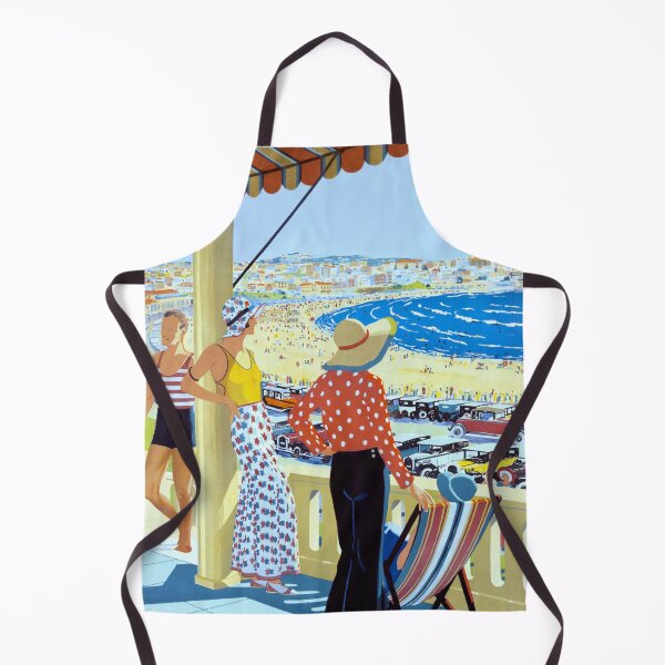 Item preview, AUSTRALIA 1920s BONDI BEACH TRAVEL POSTER designed and sold by Madjack Tees Kiwi SuperStore.