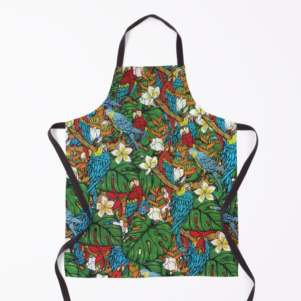 Item preview, Harlequin Macaw With tropical Leaves Random Pattern. designed and sold by DesignHouse07.