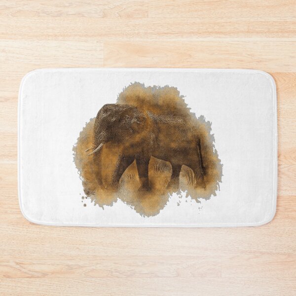 Item preview, Elephant cow in the desert dust, elephant lover, Africa fan designed and sold by Kirei-Lily.