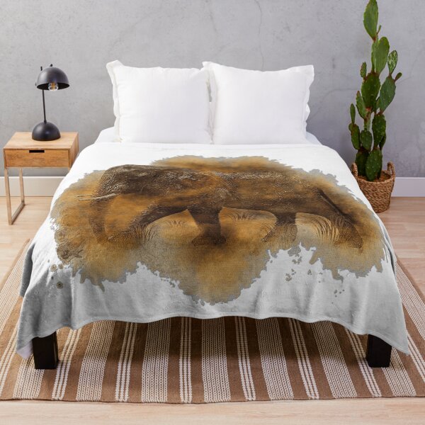 Item preview, Elephant cow in the desert dust, elephant lover, Africa fan designed and sold by Kirei-Lily.