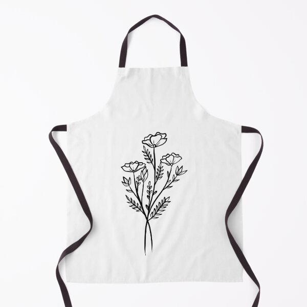 Item preview, Wildflower Line Sketch designed and sold by Finding Flowers.