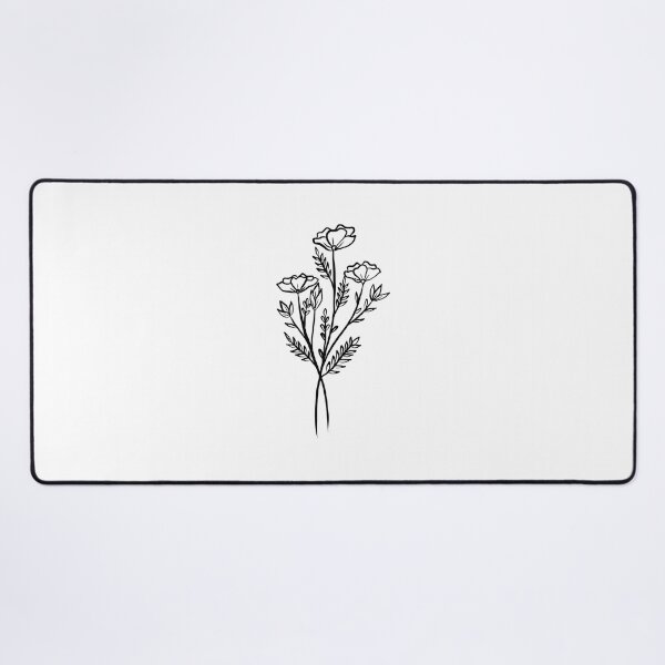Item preview, Wildflower Line Sketch designed and sold by Finding Flowers.