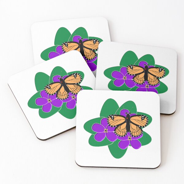 Item preview, Cute Viceroy Butterfly on Violets designed and sold by Artist4God.