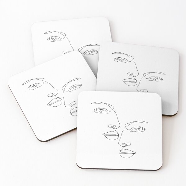 Item preview, Modern Face Line Art Sketch designed and sold by Finding Flowers.