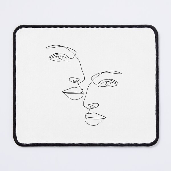 Item preview, Modern Face Line Art Sketch designed and sold by Finding Flowers.