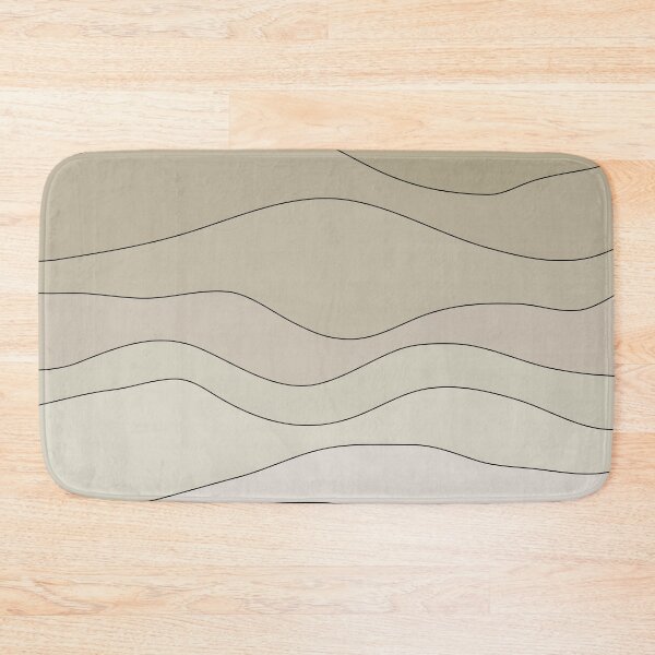 Artikelvorschau, Abstract Wavy Line Art Neutral Beige Gradient 04 entworfen und verkauft von PAPER MOON art & design.