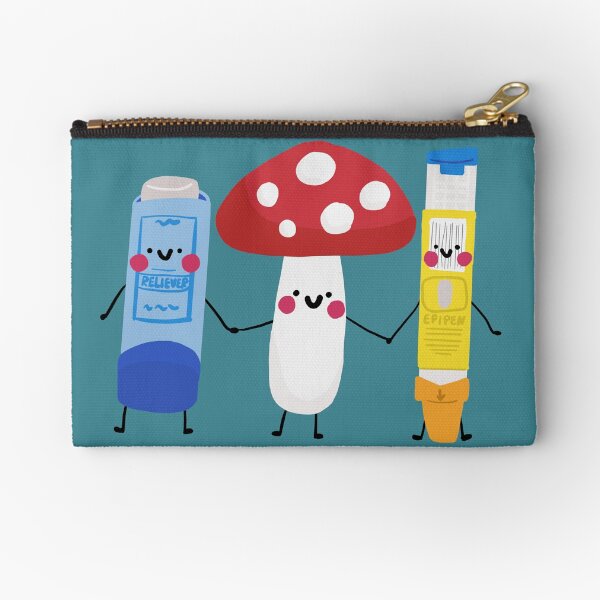 Allergy And Asthma Awareness Zipper Pouch