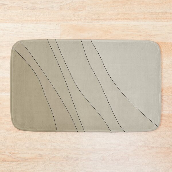 Artikelvorschau, Abstract Wavy Line Art Neutral Beige Gradient 05 entworfen und verkauft von PAPER MOON art & design.