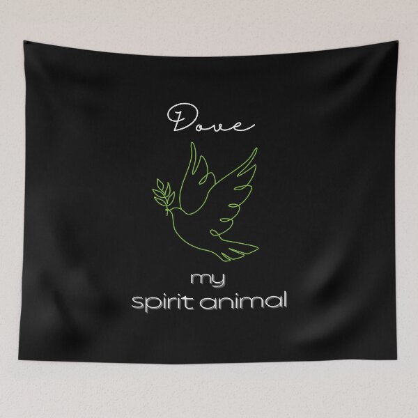 Item preview, Dove totem spirit animal floor pillow designed and sold by MagicWolfStar.