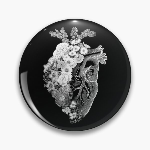 Item preview,  Flower Heart Spring Black and White by Tobe Fonseca designed and sold by Tobe Fonseca®.