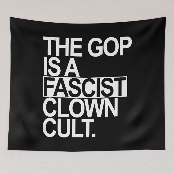 Item preview, The GOP is a FASCIST CLOWN Cult (white) designed and sold by Thelittlelord.