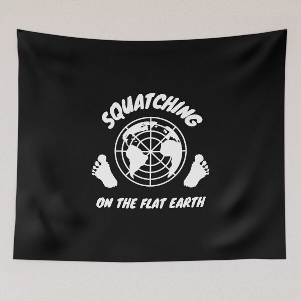 Item preview, Squatching on the Flat Earth - T-Shirt - Print Design designed and sold by The Bored Buffoon.